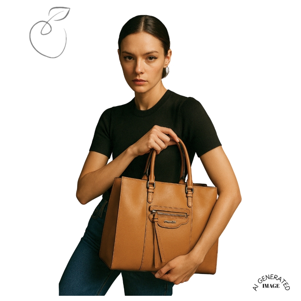 DIMONI LEATHER CROSSBODY TOTE